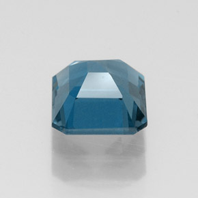 1.30캐럿 천연 런던 블루 토파즈, 에메랄드 컷, 6.1×6 mm, VVS-VS