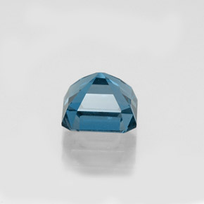 1.65캐럿 천연 런던 블루 토파즈, 에메랄드 컷, 6.2×6.2 mm, VVS