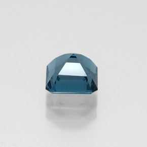 1.44캐럿 천연 런던 블루 토파즈, 에메랄드 컷, 6.1×6.1 mm, VVS