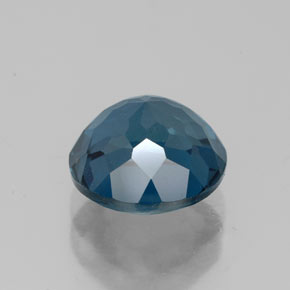 2.61캐럿 천연 런던 블루 토파즈, 라운드 컷, 8.04 mm, VS