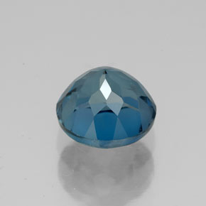 3.00캐럿 천연 런던 블루 토파즈, 라운드 컷, 8.12 mm, VVS