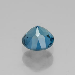 1.85캐럿 천연 런던 블루 토파즈, 라운드 컷, 7.23 mm, VVS