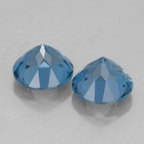 캐럿 천연 런던 블루 토파즈 보석, 라운드 컷, 7.30 mm, VVS