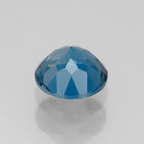 1.79캐럿 천연 런던 블루 토파즈, 라운드 컷, 7.27 mm, VVS