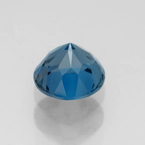 1.82캐럿 천연 런던 블루 토파즈, 라운드 컷, 7.17 mm, VVS