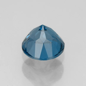 1.89캐럿 천연 런던 블루 토파즈, 라운드 컷, 7.20 mm, VVS