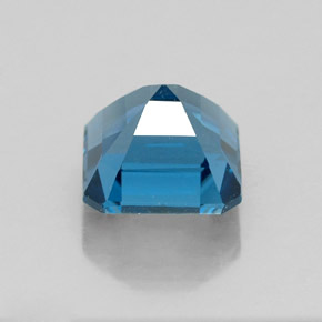 2.47캐럿 천연 런던 블루 토파즈, 에메랄드 컷, 7.1×7.1 mm, VVS