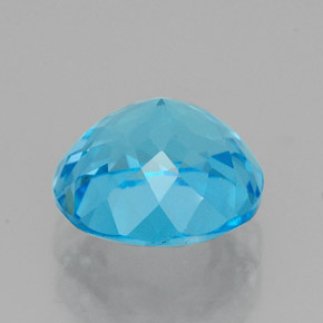 2.48캐럿 천연 스위스 블루 토파즈, 라운드 컷, 8.01 mm, VVS