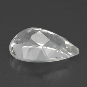 3.60캐럿 천연 화이트 토파즈, 배 모양, 12.1×7.9 mm, VVS-VS