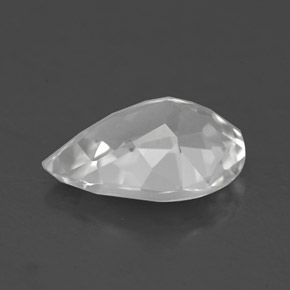 3.36캐럿 천연 화이트 토파즈, 배 모양, 11.9×8.2 mm, VVS