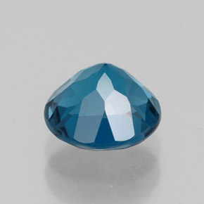 1.70캐럿 천연 런던 블루 토파즈, 라운드 컷, 7.13 mm, VVS