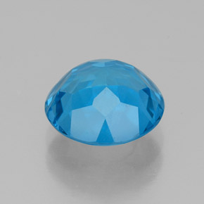 2.90캐럿 천연 스위스 블루 토파즈, 라운드 컷, 8.70 mm, VVS