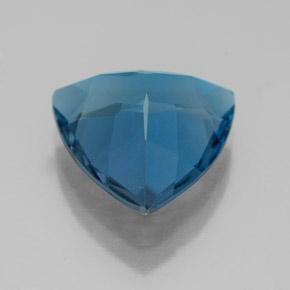 5.58캐럿 천연 런던 블루 토파즈, 트릴리언, 12×11.7 mm, VVS