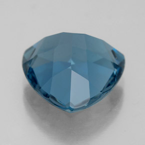 6.63캐럿 천연 런던 블루 토파즈, 트릴리언, 11.9×11.8 mm, VVS