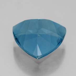 6.69캐럿 천연 런던 블루 토파즈, 트릴리언, 12×11.9 mm, VVS