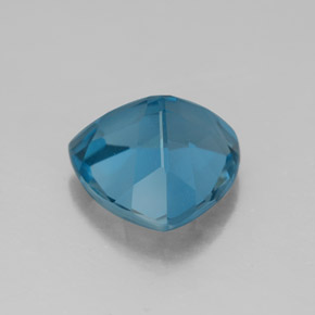 5.28캐럿 천연 런던 블루 토파즈, 트릴리언, 11.7×11.7 mm, VVS