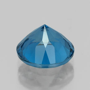 2.34캐럿 천연 런던 블루 토파즈, 라운드 컷, 8.03 mm, VVS