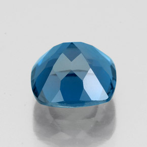 2.84캐럿 천연 런던 블루 토파즈, 쿠션 컷, 8.1×8 mm, VS