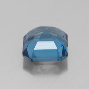 3.11캐럿 천연 런던 블루 토파즈, 에메랄드 컷, 8.1×8 mm, VS