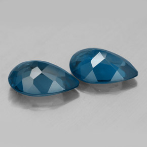 캐럿 천연 런던 블루 토파즈 보석, 배 모양, 10.8×7.7 mm, VVS-VS