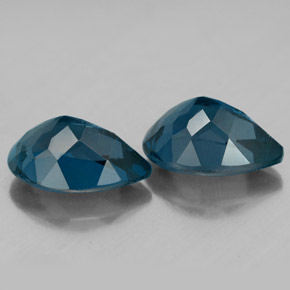 캐럿 천연 런던 블루 토파즈 보석, 배 모양, 9.7×6.9 mm, VVS