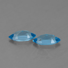 캐럿 천연 스위스 블루 토파즈 보석, 마퀴즈, 6.8×3.5 mm, VVS-VS