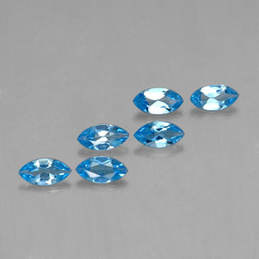 2.63캐럿 천연 스위스 블루 황옥 보석, 보석, VVS-VS