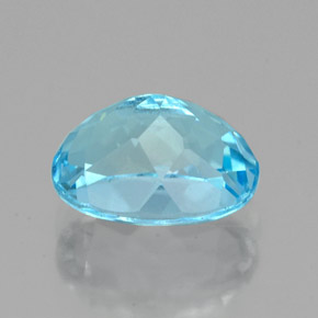 2.80캐럿 천연 스위스 블루 토파즈, 타원형 컷, 9.2×7.2 mm, VVS-VS