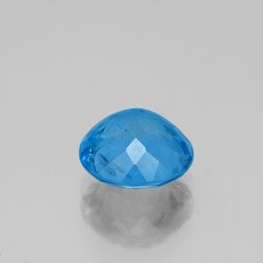 2.34캐럿 천연 스위스 블루 토파즈, 라운드 컷, 8.03 mm, SI