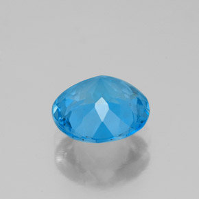 2.11캐럿 천연 스위스 블루 토파즈, 라운드 컷, 8.00 mm, VS