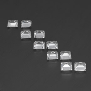 캐럿 천연 화이트 토파즈 보석, 스퀘어, 5.1×5 mm, VVS-VS