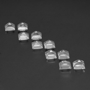 8.36캐럿 천연 화이트 토파즈 보석, 스퀘어, 5.1×5.1 mm, VVS