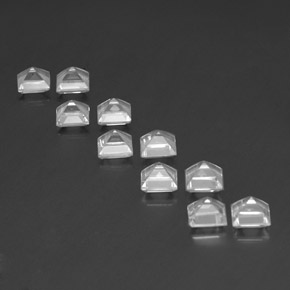 캐럿 천연 화이트 토파즈 보석, 스퀘어, 5×5 mm, VVS-VS