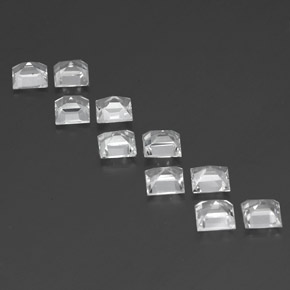 캐럿 천연 화이트 토파즈 보석, 스퀘어, 5.2×5.2 mm, VVS-VS