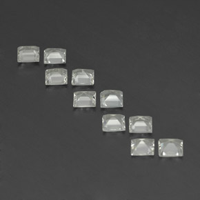 캐럿 천연 화이트 토파즈 보석, 스퀘어, 4.1×4.1 mm, VVS-VS