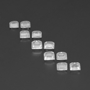 3.12캐럿 천연 클리어 화이트 토파즈 보석, 스퀘어, 3.7×3.6 mm, VVS-VS