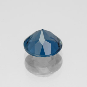 2.20캐럿 천연 런던 블루 토파즈, 라운드 컷, 7.81 mm, SI