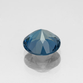 2.13캐럿 천연 런던 블루 토파즈, 라운드 컷, 8.04 mm, VS