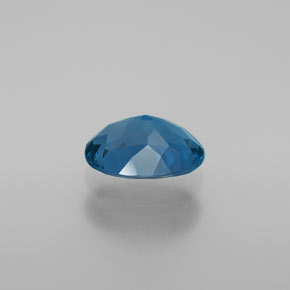 2.02캐럿 천연 런던 블루 토파즈, 타원형 컷, 9×7 mm, VVS