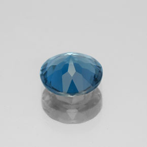 1.92캐럿 천연 런던 블루 토파즈, 라운드 컷, 7.85 mm, VS-SI