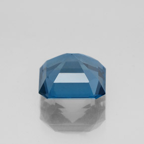 2.70캐럿 천연 런던 블루 토파즈, 에메랄드 컷, 8.1×7.9 mm, VS-SI