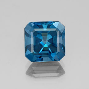 2.85캐럿 천연 런던 블루 토파즈, 에메랄드 컷, 8.1×8 mm, VS-SI