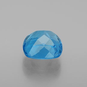 2.77캐럿 천연 스위스 블루 토파즈, 쿠션 컷, 8.1×8.1 mm, SI