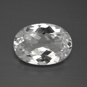 4.73캐럿 천연 클리어 화이트 토파즈, 타원형 컷, 12.9×9.1 mm, VS