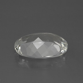 4.73캐럿 천연 클리어 화이트 토파즈, 타원형 컷, 12.9×9.1 mm, VS