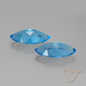 8.87캐럿 천연 스위스 블루 황옥 보석, 보석, VVS