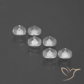 3.07캐럿 천연 클리어 화이트 황옥 보석, 방석, VVS-VS