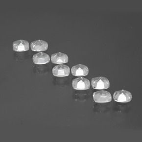 4.65캐럿 천연 하얀색 황옥 보석, 쿠션 컷, VVS-VS