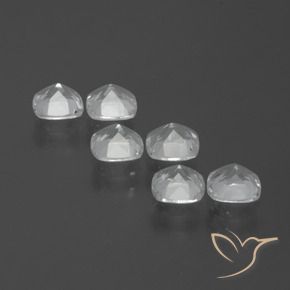 2.92캐럿 천연 클리어 화이트 황옥 보석, 방석, VVS-VS