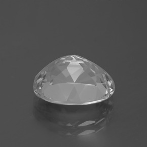 5.51캐럿 천연 클리어 화이트 토파즈, 타원형 컷, 12.2×9.2 mm, VVS